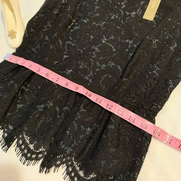 J. CREW black ladies Peplum Sleeveless lace round neck top size 6 NWT - Picture 7 of 11